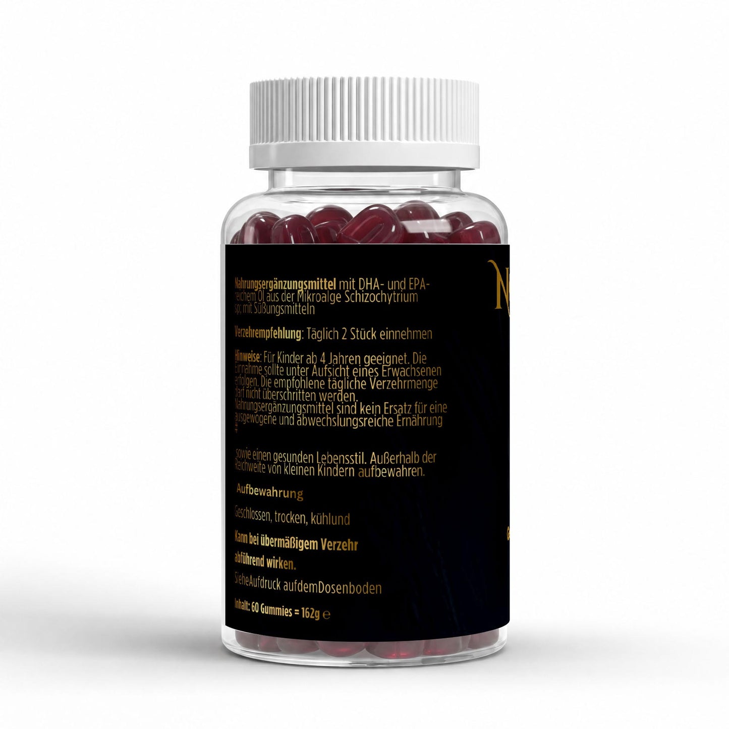 NOVERAH Omega 3 Gummies Kids Himbeere – Qualitätssiegel und Zertifizierungen. Laborgeprüfte Reinheit. Premium Qualität.