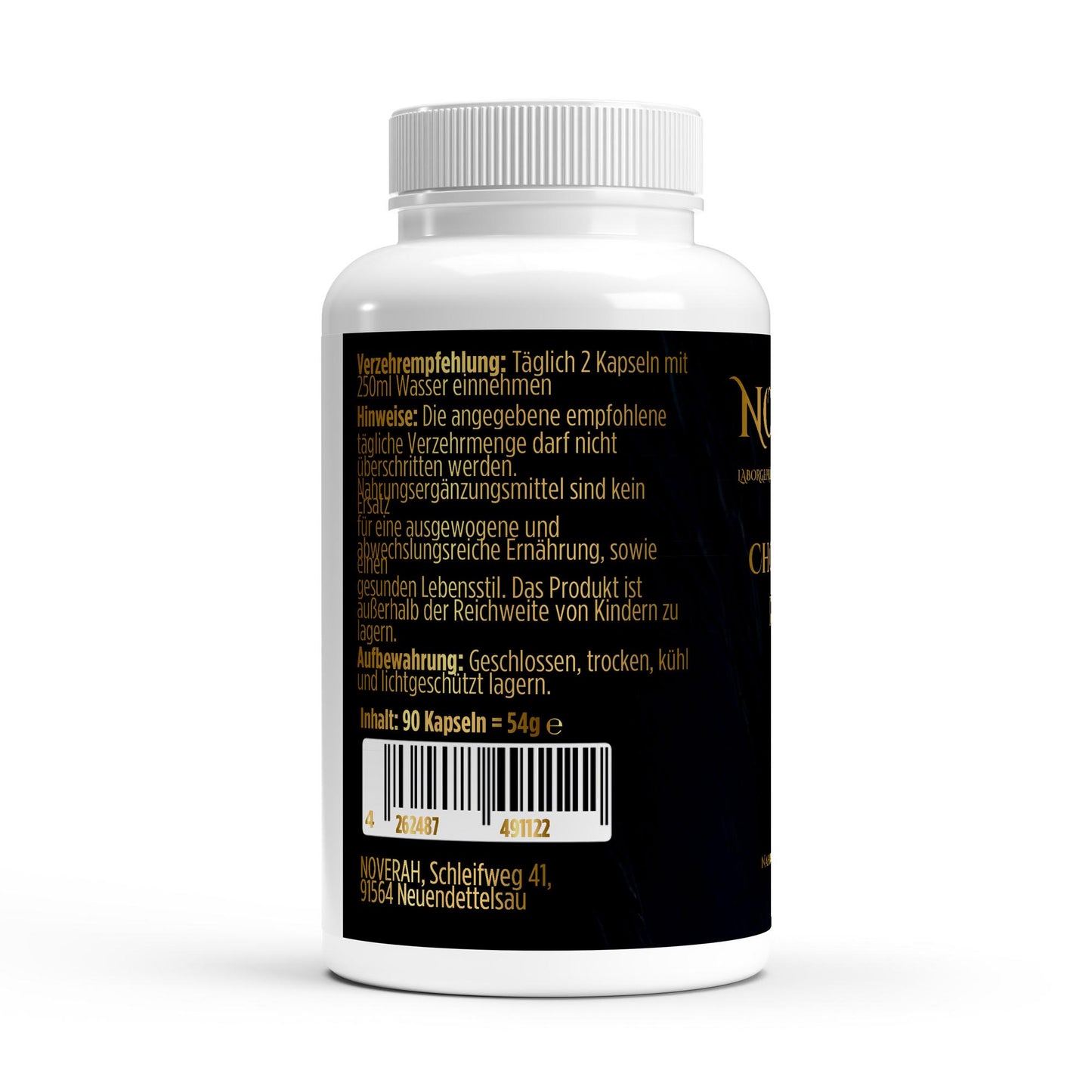 NOVERAH Chondroitinsulfat – Qualitätssiegel und Zertifizierungen. Laborgeprüfte Reinheit. Premium Qualität.