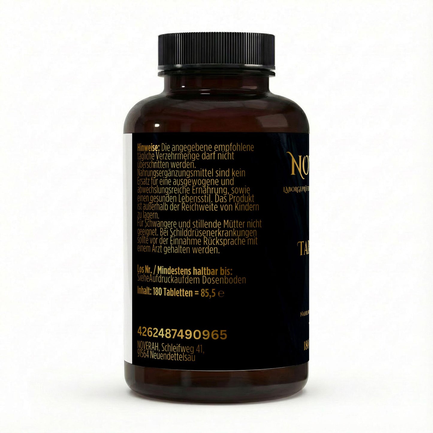 NOVERAH Jod Tabletten – NOVERAH Qualitätssiegel und Zertifizierungen. Laborgeprüfte Reinheit. Premium Qualität.