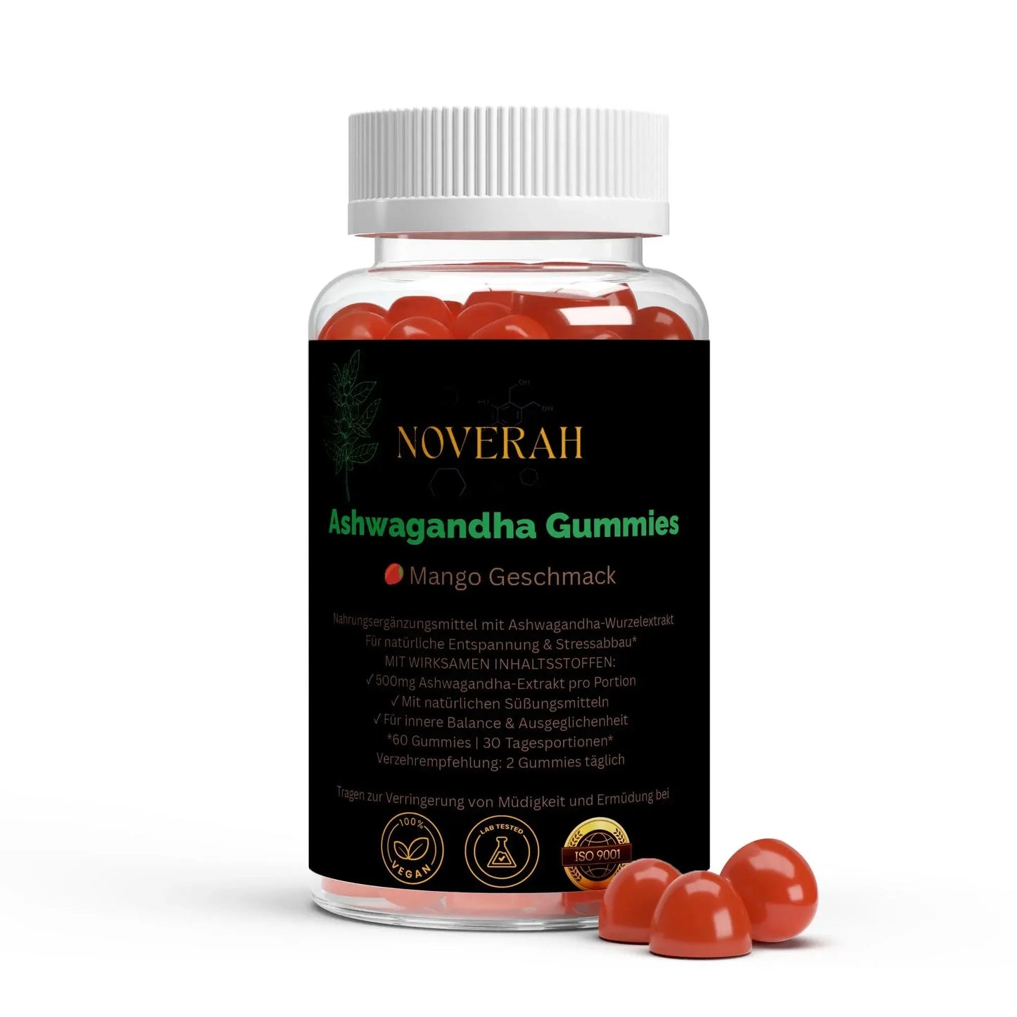 Ashwagandha + Vitamin B6 Gummies - 60 Stk. - Noverah