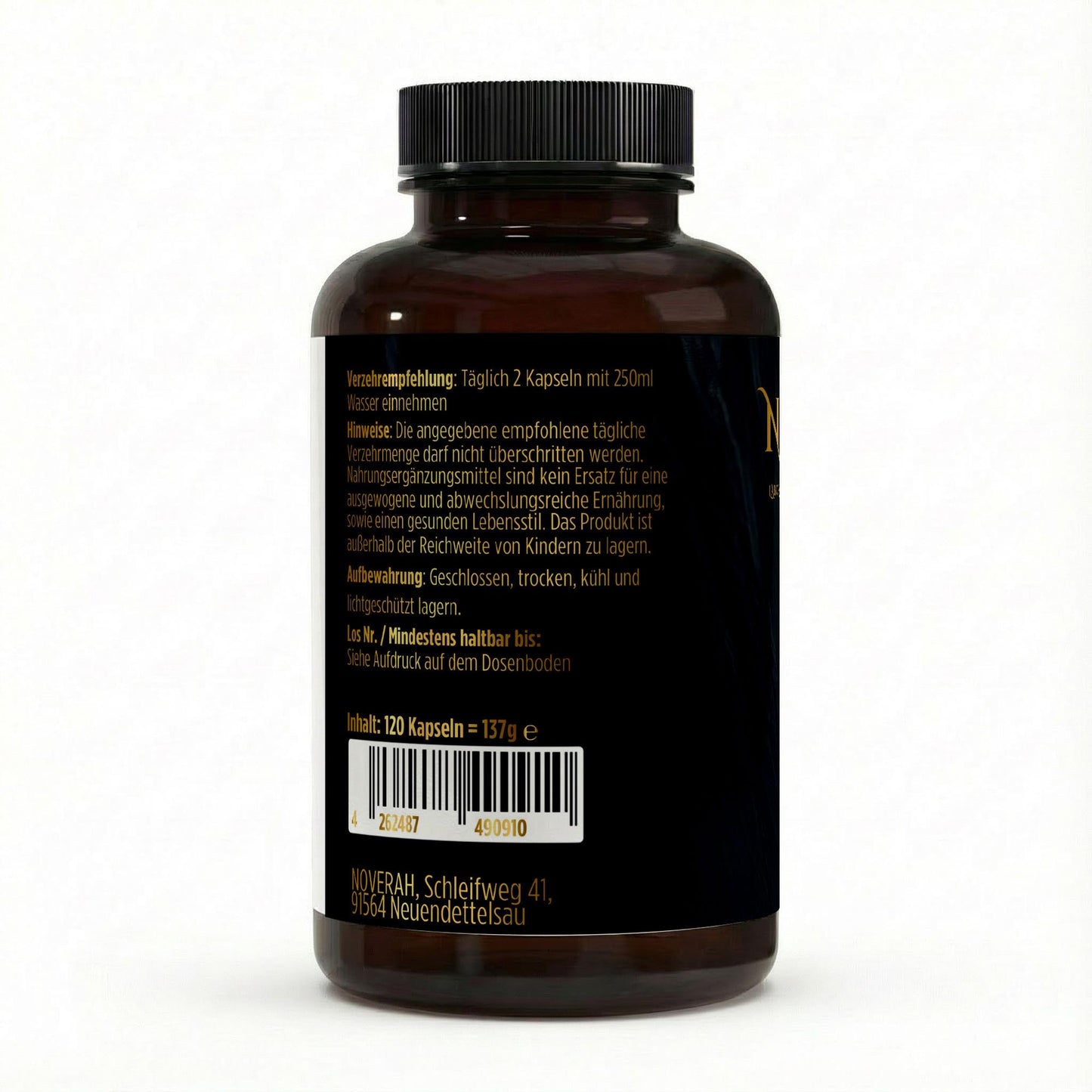 NOVERAH Omega-3 Fischöl – NOVERAH Qualitätssiegel und Zertifizierungen. Laborgeprüfte Reinheit. Premium Qualität.