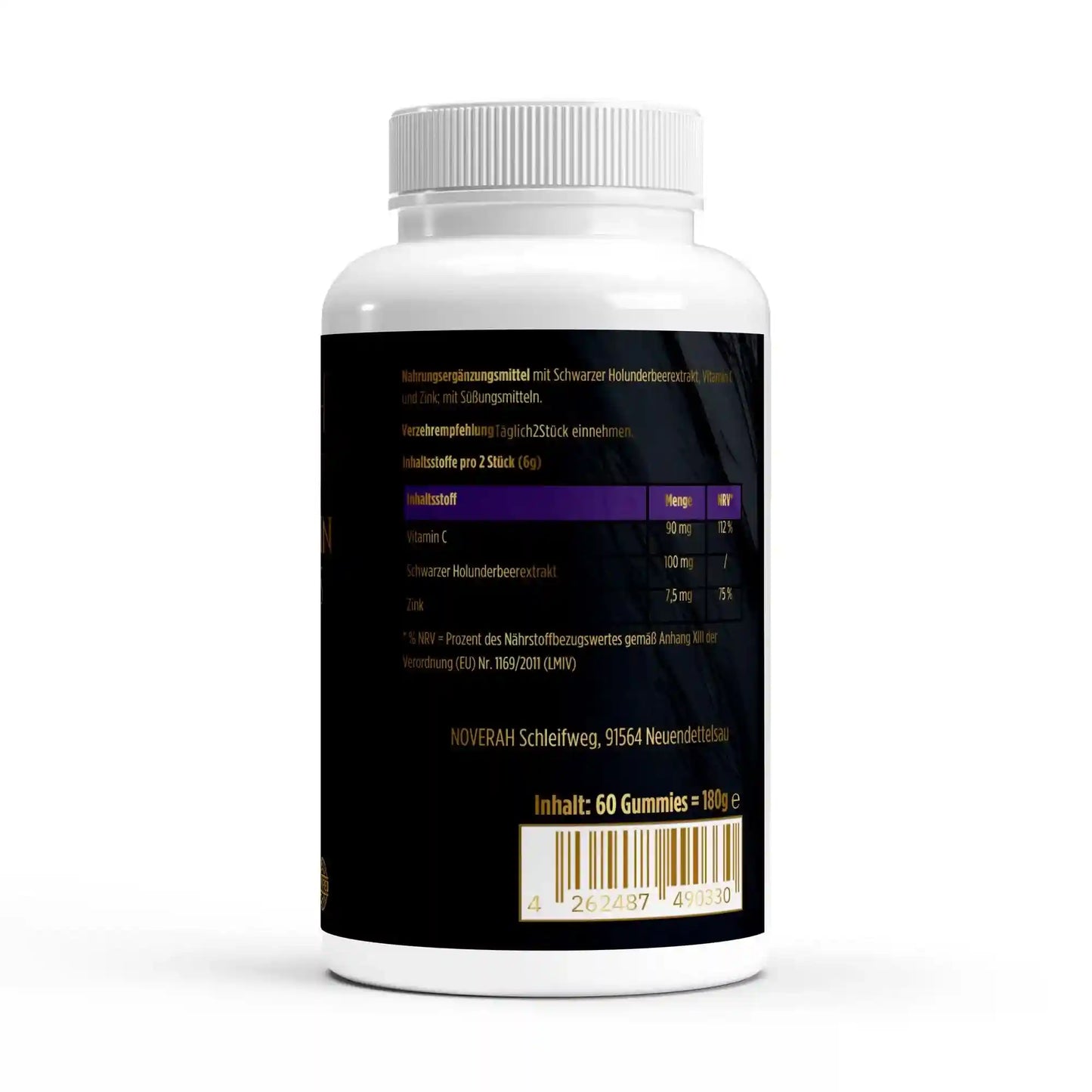 Hinweise und Verzehrempfehlung fuer NOVERAH Multivitamin Mineral Gummies vegan zuckerfrei zur taeglichen Einnahme – NOVERAH