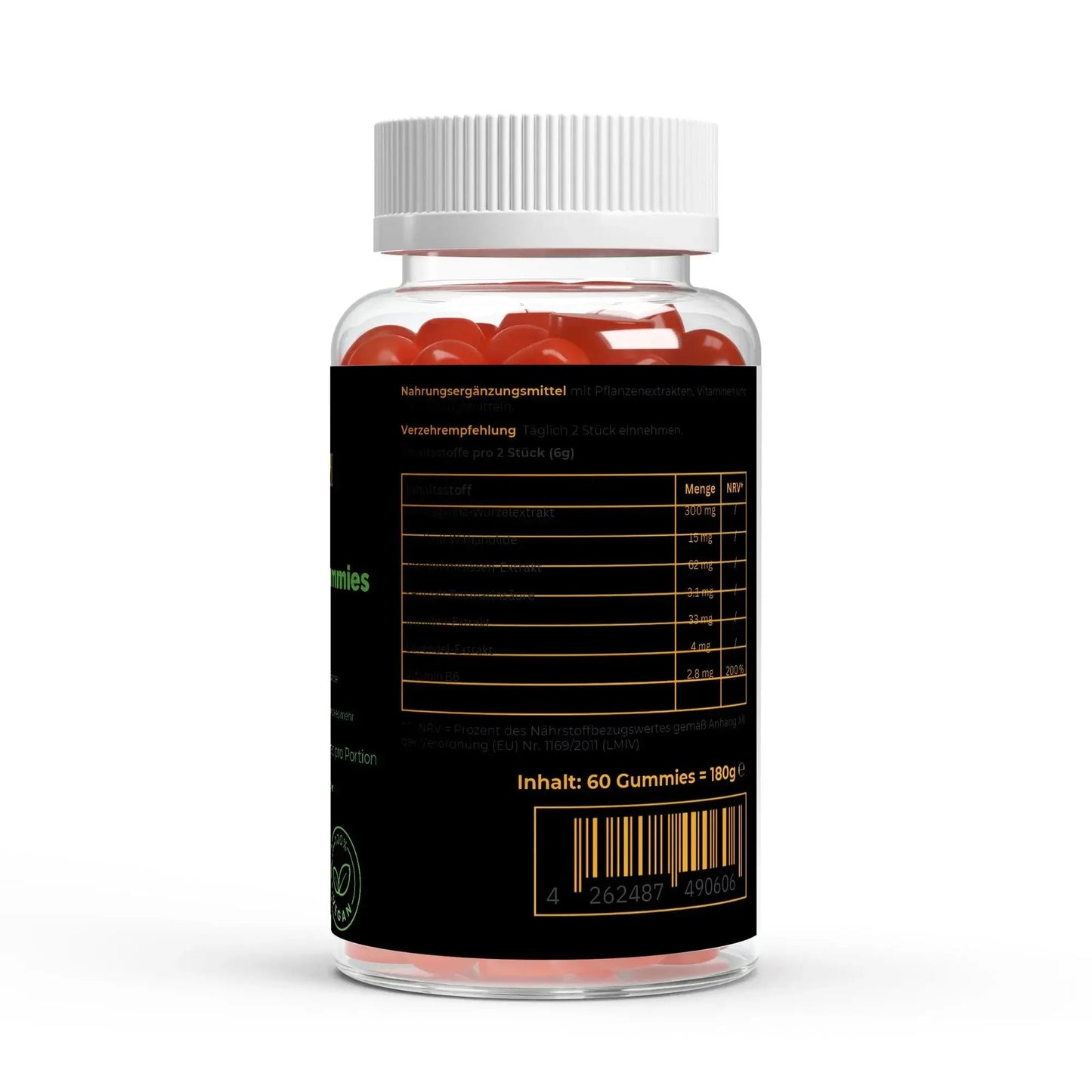 Premium Ashwagandha Gummies 300 + Vitamin B6, - 60 Stk - Noverah