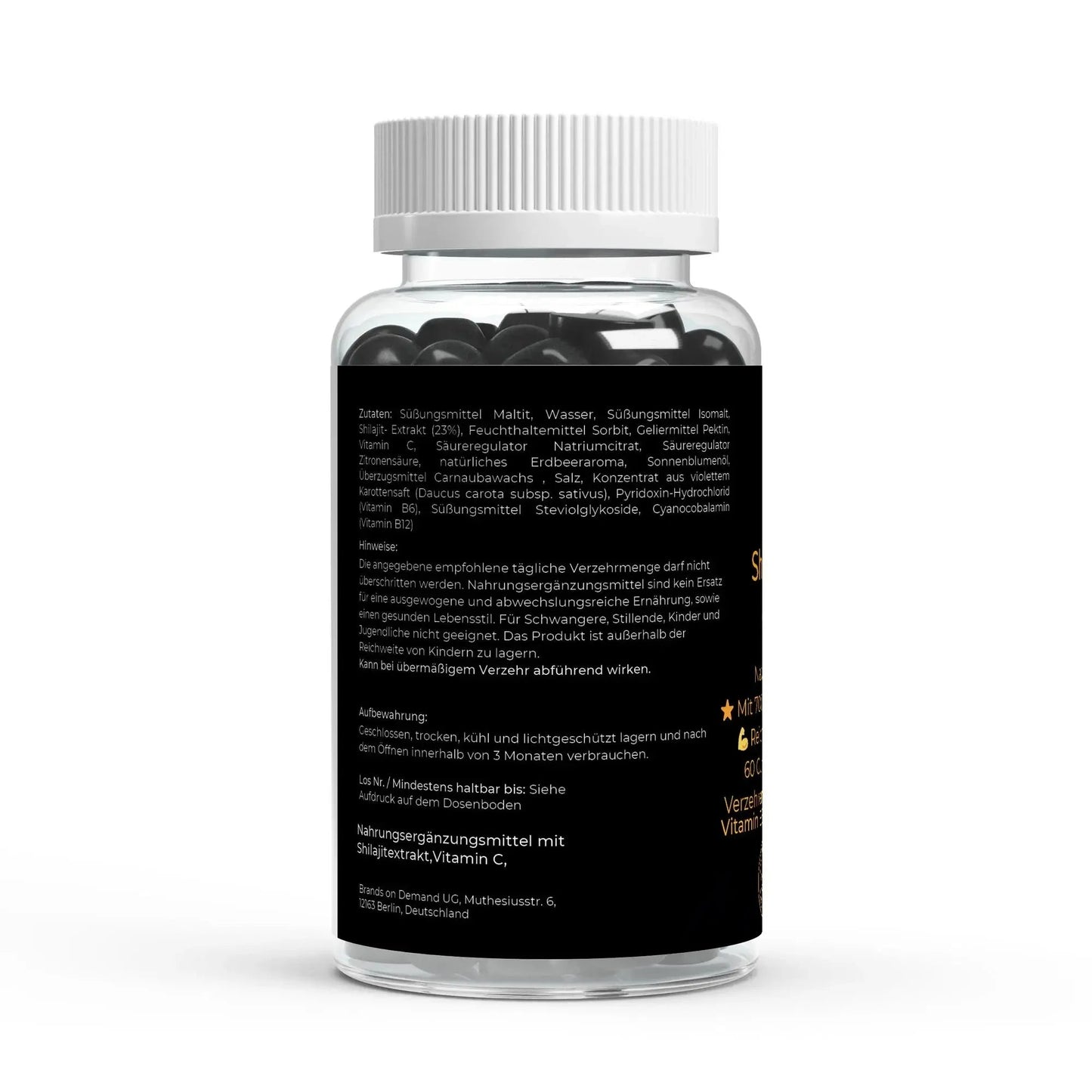Shilajit Gummies + Vitamin C,B6, B12 - 60 Stk. - Noverah