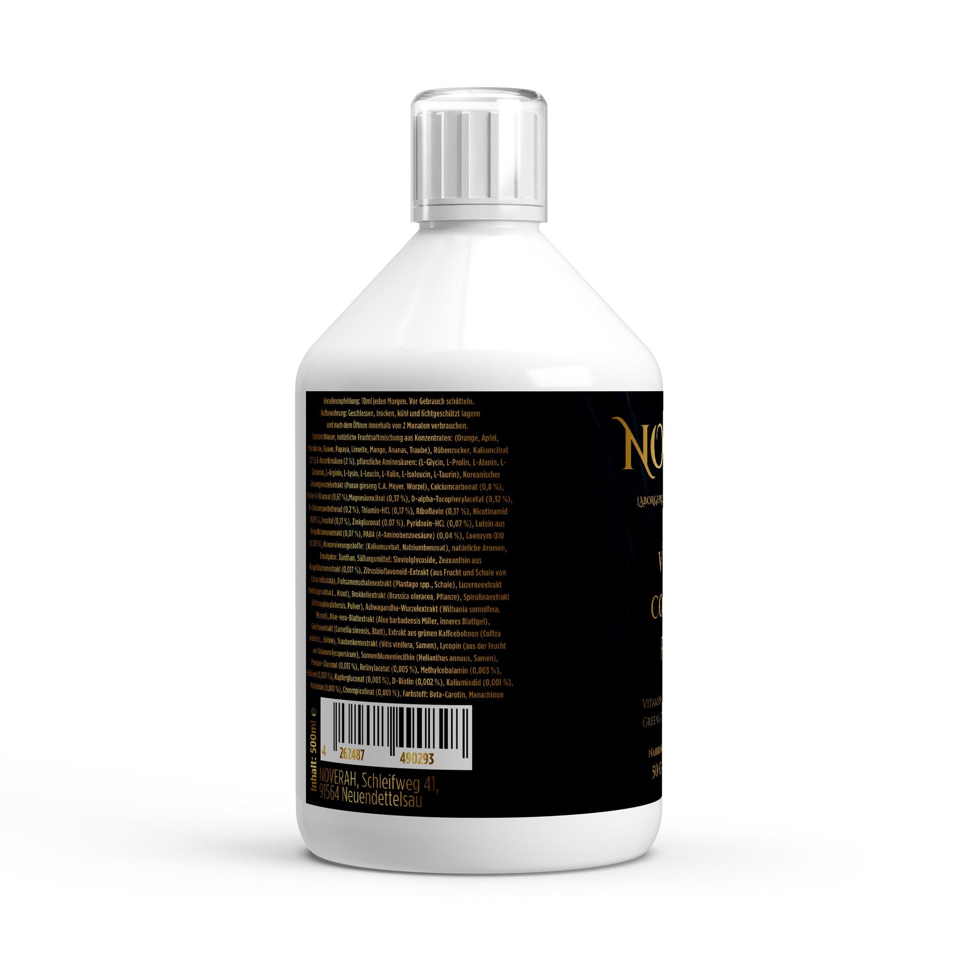 NOVERAH Vita Complete PLUS+ Liquid – Qualitätssiegel und Zertifizierungen. Laborgeprüfte Reinheit. Premium Qualität.