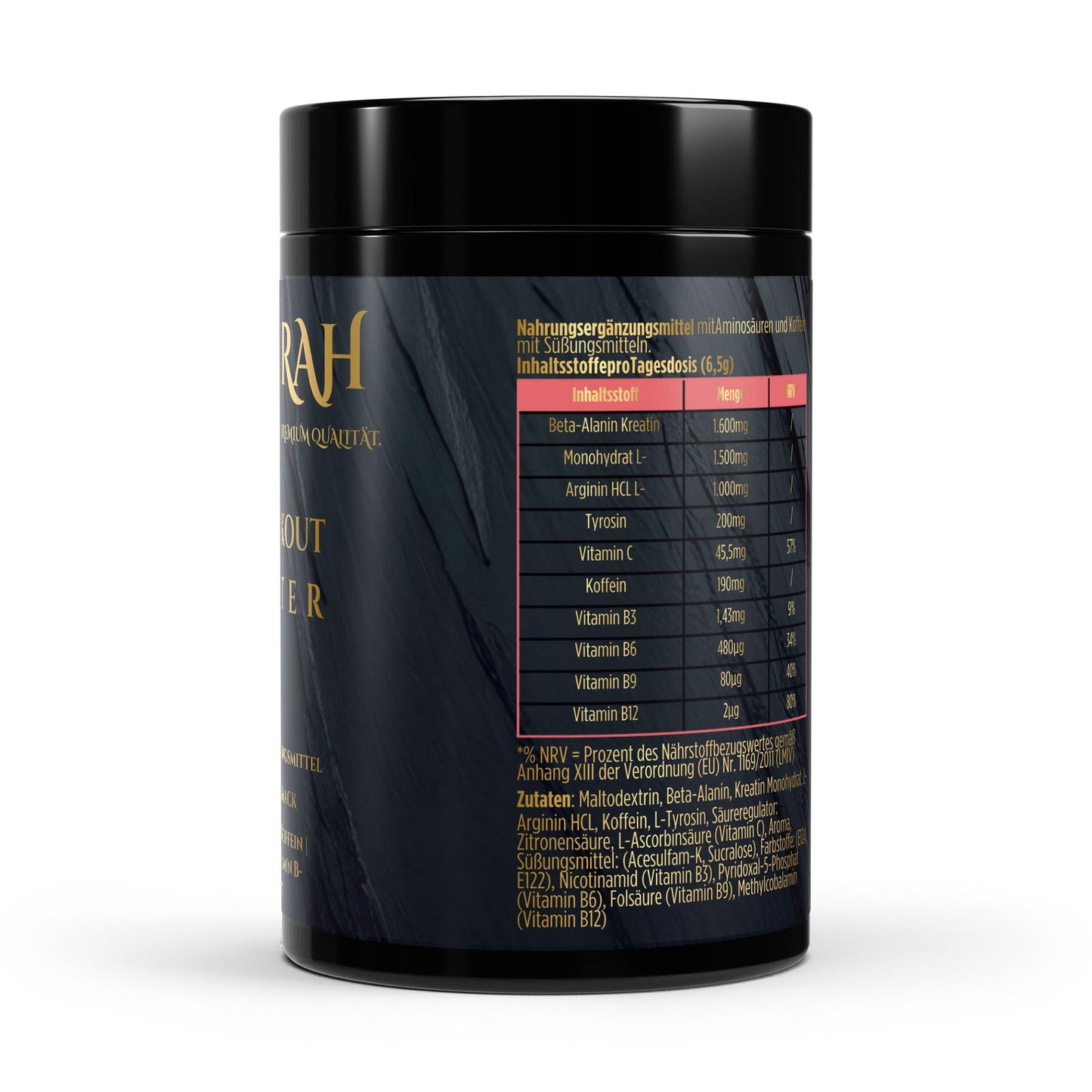 NOVERAH Pre-Workout Booster – Qualitätssiegel und Zertifizierungen. Laborgeprüfte Reinheit. Premium Qualität.