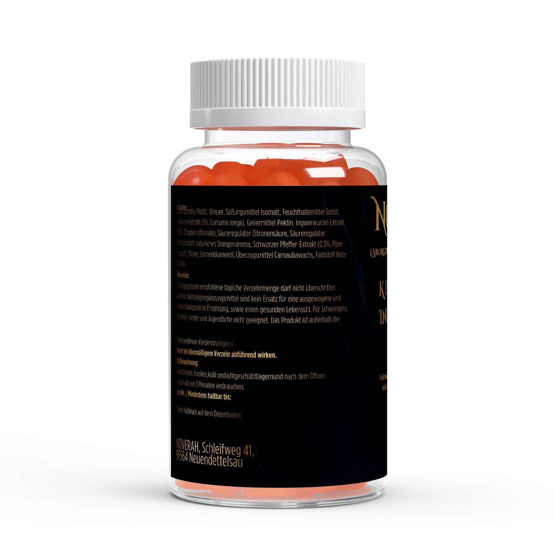 NOVERAH Kurkuma Ingwer Gummies – Qualitätssiegel und Zertifizierungen. Laborgeprüfte Reinheit. Premium Qualität.