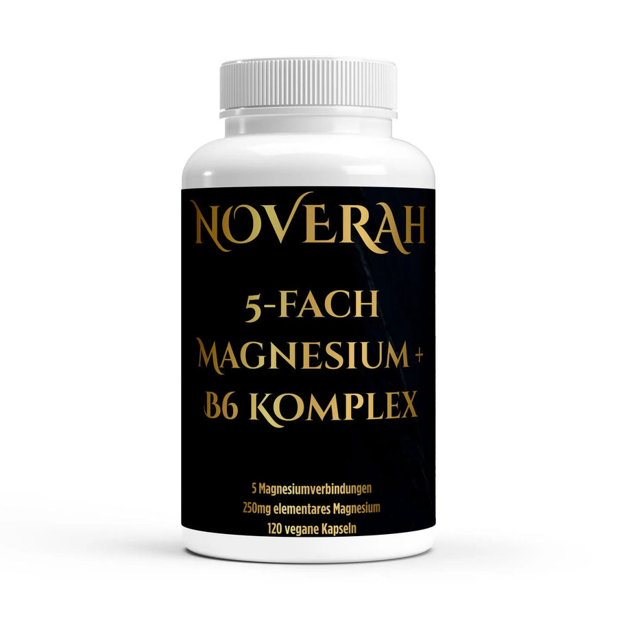 NOVERAH Magnesium 5-fach Komplex Kapseln – Vegane Kapseln Frontansicht