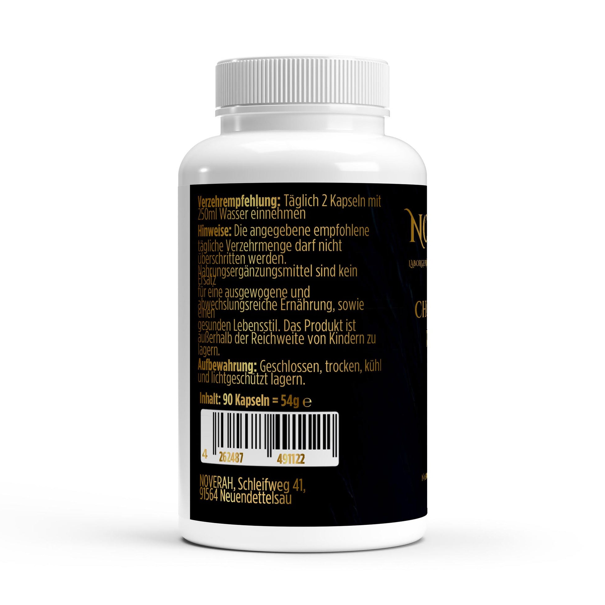 NOVERAH Chondroitinsulfat – Qualitätssiegel und Zertifizierungen. Laborgeprüfte Reinheit. Premium Qualität.