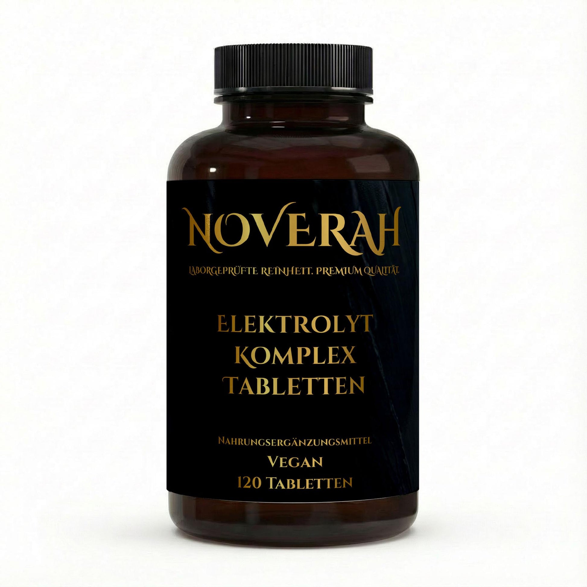 NOVERAH Elektrolyt Komplex Tabletten – Vegane Tabletten Frontansicht. Laborgeprüfte Reinheit. Premium Qualität.
