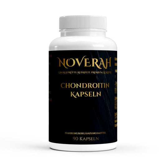 NOVERAH Chondroitinsulfat – Hochdosierte Kapseln Frontansicht. Laborgeprüfte Reinheit. Premium Qualität.