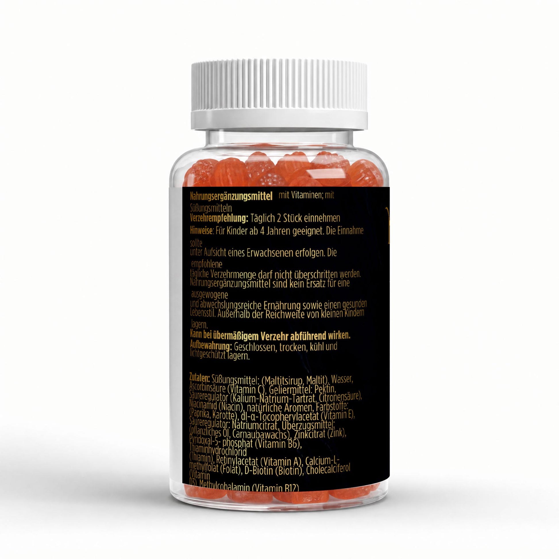 NOVERAH Multivitamin Gummies Kids Orange – Qualitätssiegel und Zertifizierungen. Laborgeprüfte Reinheit. Premium Qualität.