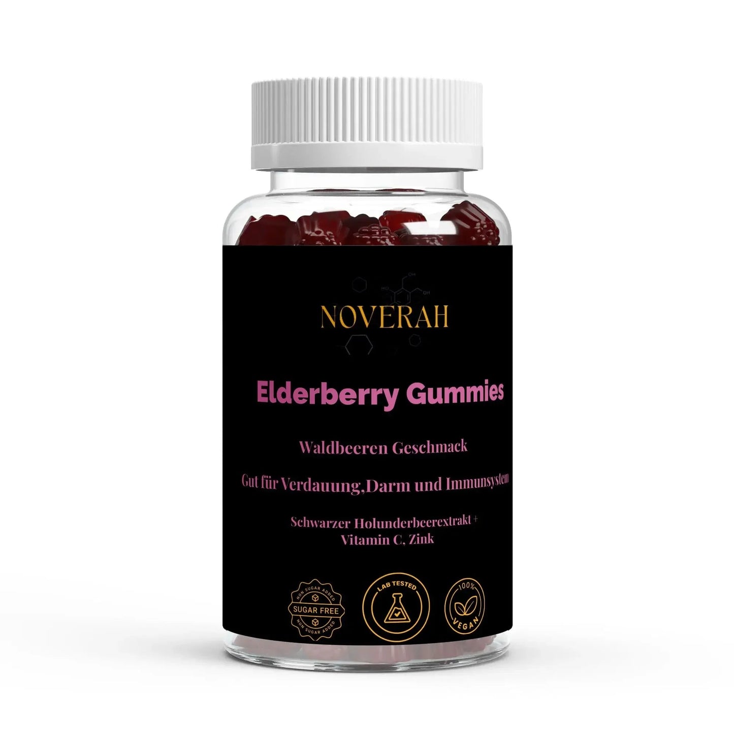 Elderberry + Vitamin C + Zink Gummies - 60 Stk. - Noverah