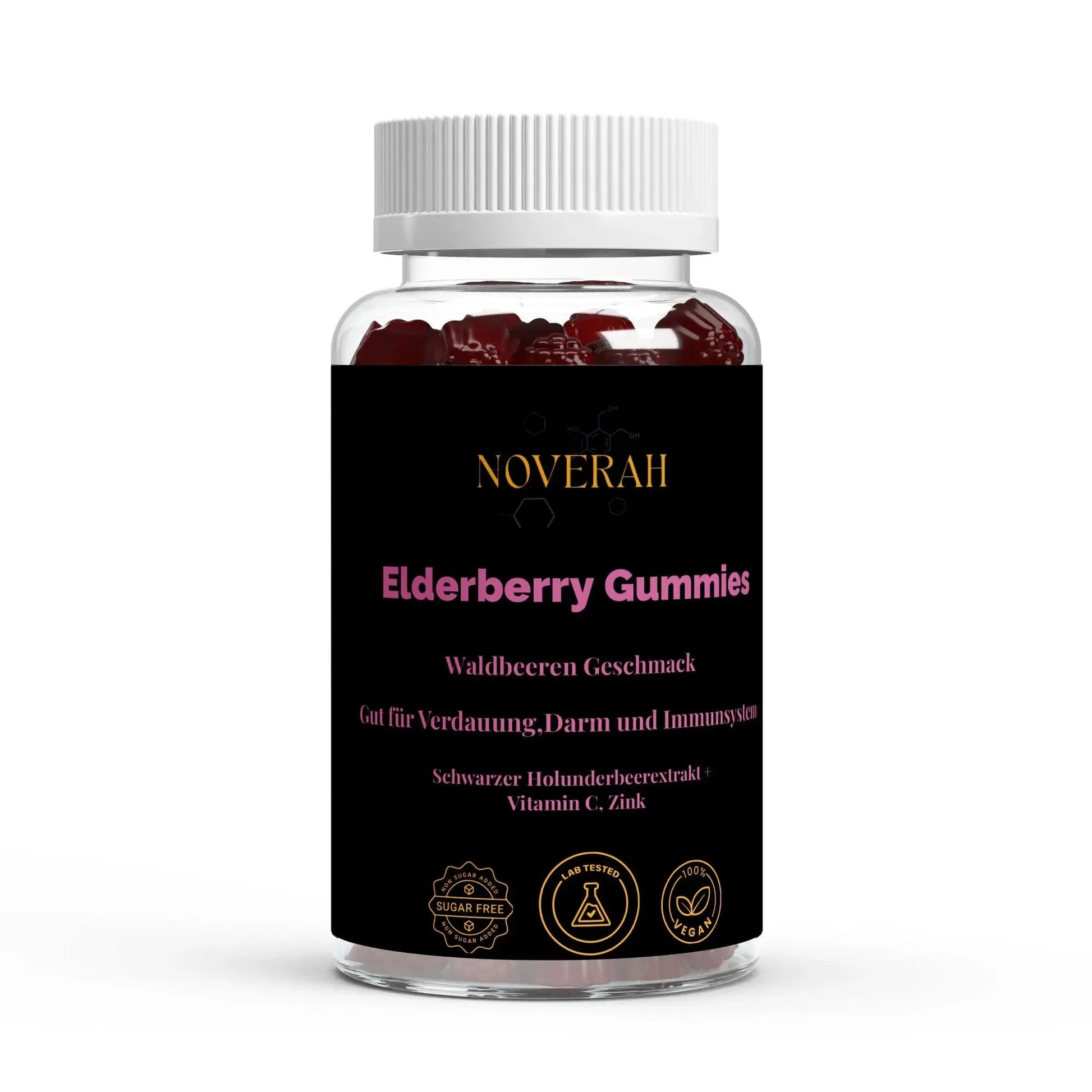 Elderberry + Vitamin C + Zink Gummies - 60 Stk. - Noverah