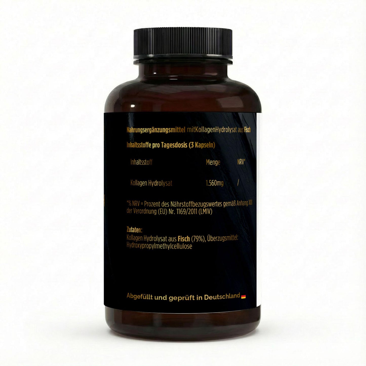 NOVERAH Marine Kollagen Peptide – Produktdetail mit Nährwertangaben. Laborgeprüfte Reinheit. Premium Qualität.