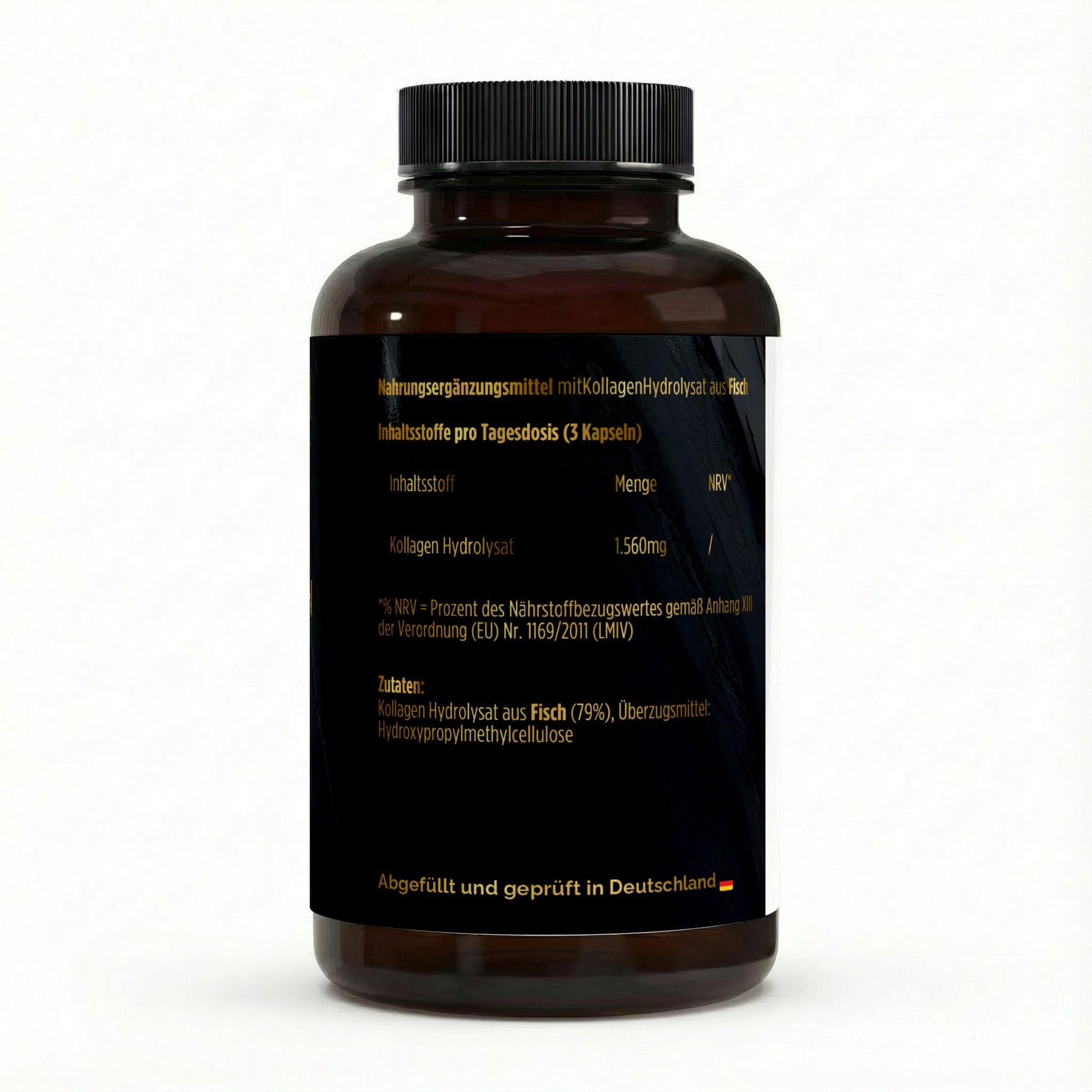NOVERAH Marine Kollagen Peptide – Produktdetail mit Nährwertangaben. Laborgeprüfte Reinheit. Premium Qualität.