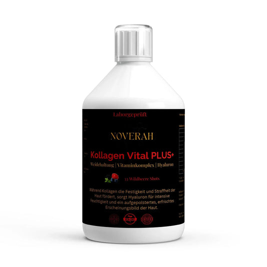 Kollagen Vital PLUS+ Shots (1500 DA) - Wild Berry - 500ml - Noverah