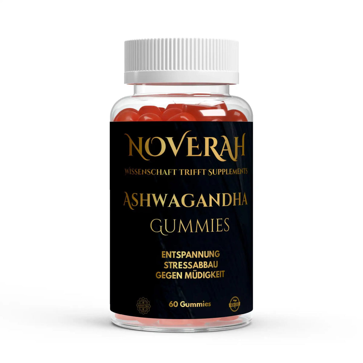 Ashwagandha + Vitamin B6 Gummies – Vegan & Ohne Zuckerzusatz | NOVERAH®