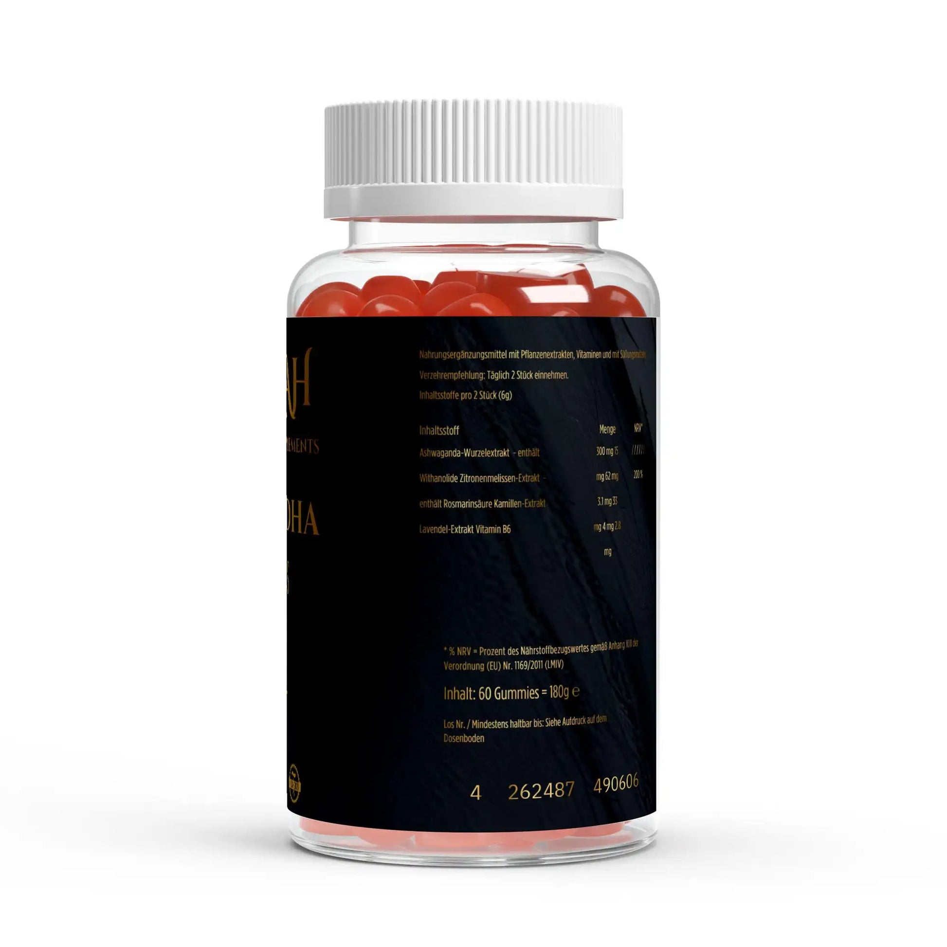 Hinweise und Verzehrempfehlung fuer NOVERAH Ashwagandha Vitamin B6 Gummies vegan ohne Zuckerzusatz zur taeglichen Einnahme
