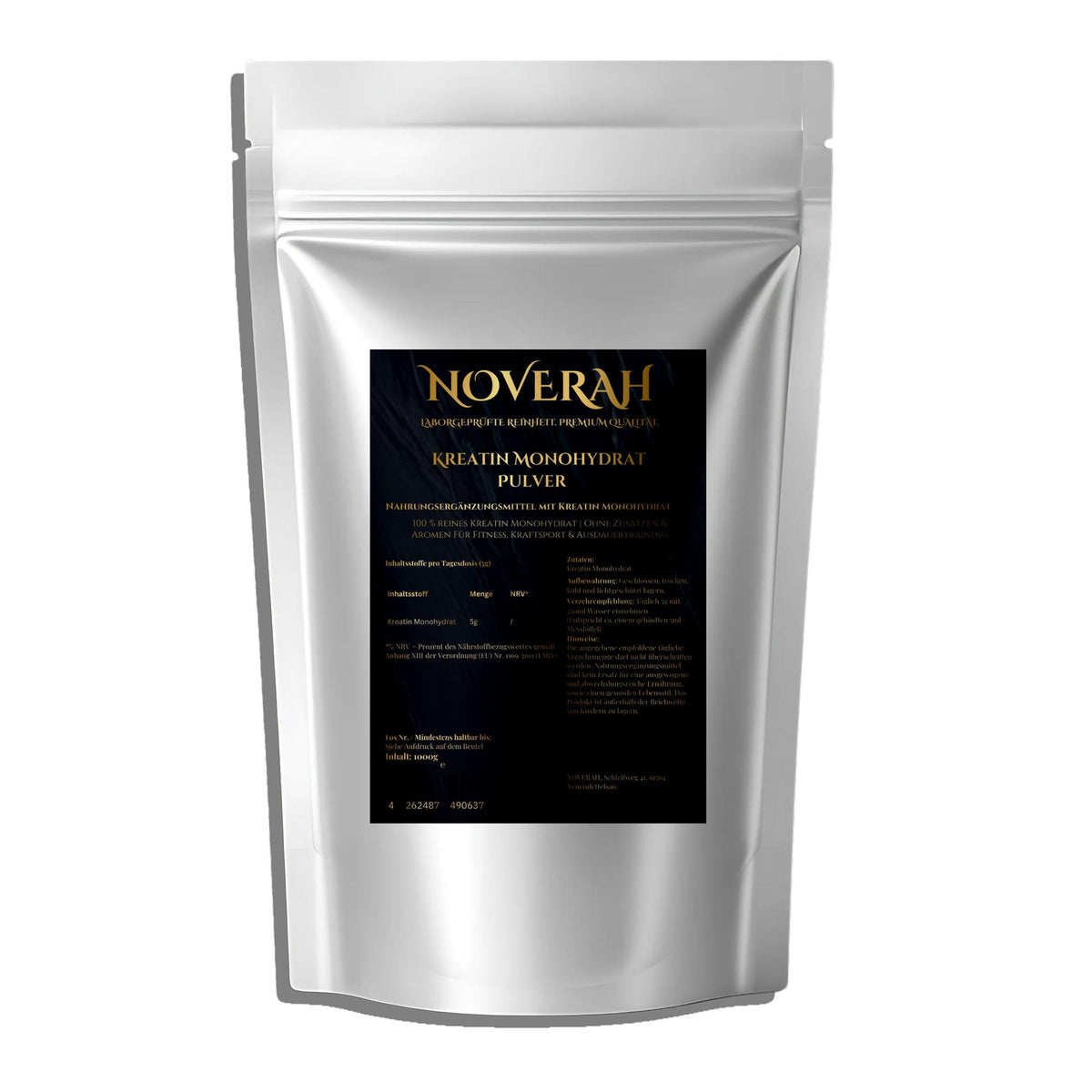 Kreatin Monohydrat Pulver (Mikronisiert, 1kg) | NOVERAH®