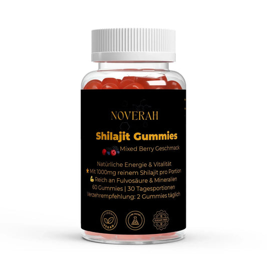 Premium Shilajit Gummies 1000 + Vitamin C,B6, B12 - 60 Stk - Noverah