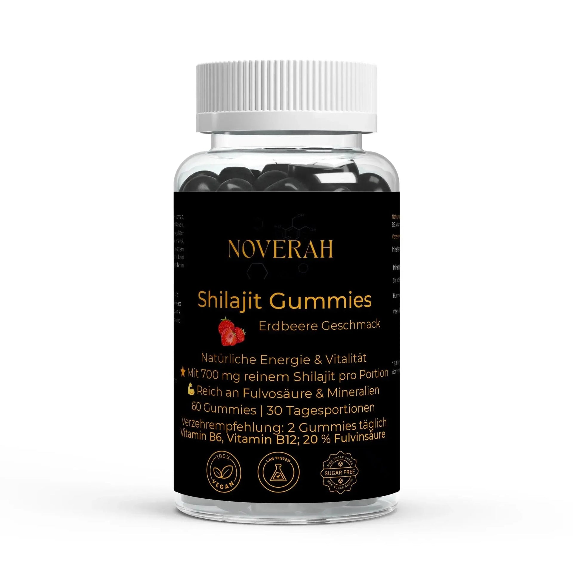 Shilajit Gummies + Vitamin C,B6, B12 - 60 Stk. - Noverah