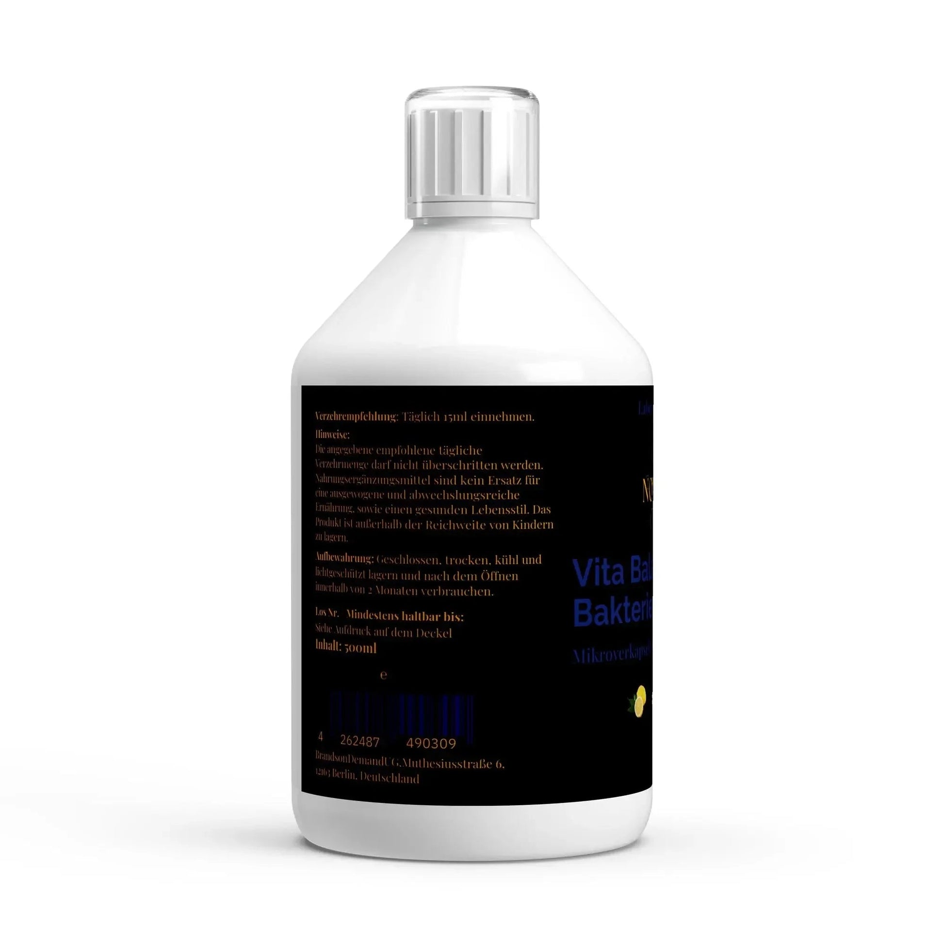 Vita Balance PLUS+ Bakterienkulturen - 33 vegane Lemon Shots - 500ml - Noverah